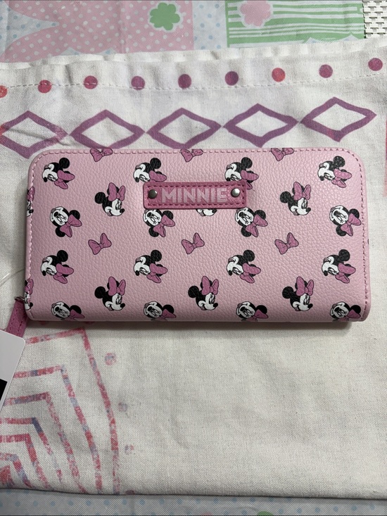 Disney Handbags - Disney Minnie Mouse Pink Zip-Around Wallet